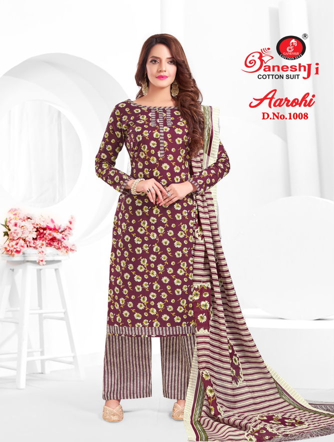 Ganeshaji Aarohi 1  Casual Daily Wear Cotton Printed Dress Material Collection